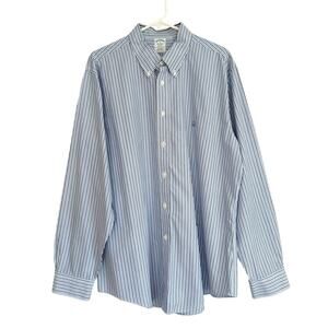 Brooks Brothers Regent Dress Shirt Button Up Stripe Professional Career Mens XL